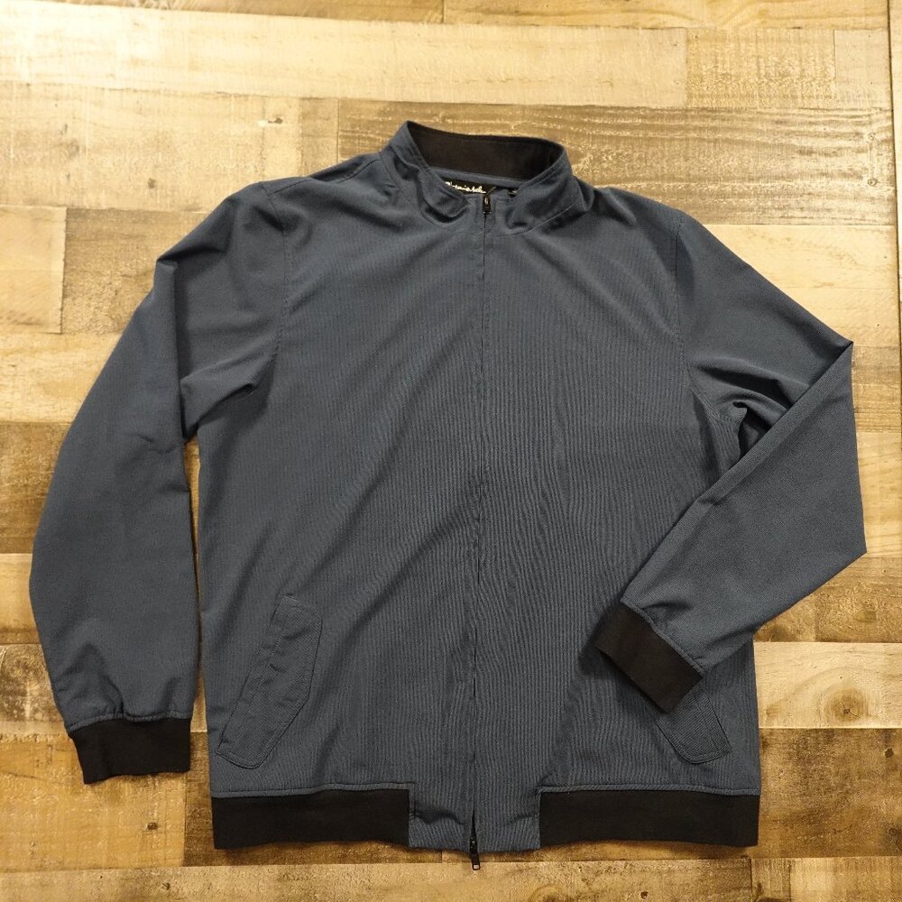 Travis Mathew Bomber Jacket Men’s XL Blue Full Zip Golf Casual